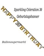 Geburtstagsbanner Sparkling Celebration 30