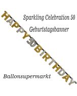Geburtstagsbanner Sparkling Celebration 50
