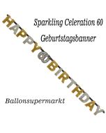 Geburtstagsbanner Sparkling Celebration 60
