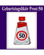 Geburtstagsschnäpschen, Geburtstagslikör zum 50. Geburtstag