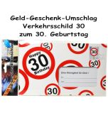 Geld-Geschenk-Umschlag zum 30. Geburtstag