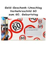 Geld-Geschenk-Umschlag zum 60. Geburtstag