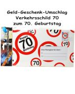 Geld-Geschenk-Umschlag zum 70. Geburtstag