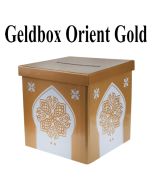 Geldbox Orient Gold, Gelddose für orientalische Hochzeiten