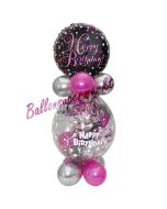 Geschenkballon Pink Celebration Happy Birthday zum Geburtstag