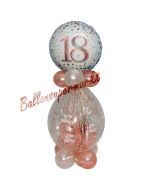 Geschenkballon Sparkling Fizz Rosegold 18 zum 18. Geburtstag