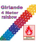 Girlande Regenbogenfarben 4 Meter