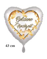 Folienballon Goldene Hochzeit, inklusive Helium