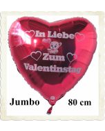 Großer Herzluftballon mit Helium: In liebe zum Valentinstag