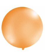Großer Rund-Luftballon, Metallic Orange, 1 Meter