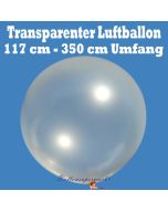 Großer 350er Riesenballon, transparent, 117 cm Durchmesser