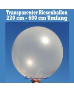 Riesengroßer transparenter Luftballon, 220 cm, 600er