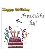 Grusskarte, Happy Birthday Geburtstagstorte zum Geburtstag