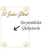 Grußkarte 50 Jahre Glück zur Goldenen Hochzeit