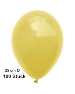 Luftballons Gelb, 25 cm, 100 Stück, preiswert und günstig