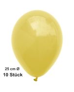 Luftballons Gelb, 25 cm, 10 Stück, preiswert und günstig