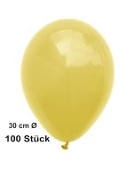 Luftballon Gelb, Pastell, gute Qualität, 100 Stück