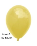 Luftballon Gelb, Pastell, gute Qualität, 50 Stück