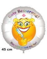 Gute Besserung! Ballon aus Folie. Das wird schon wieder! 45 cm, ohne Helium