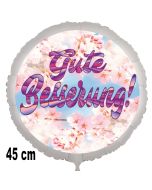 Gute Besserung! Luftballon, blossoms, aus Folie, 45 cm, mit Ballongas