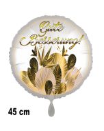 Gute Besserung! Ballon aus Folie. Golden Leaves. 45 cm, ohne Helium