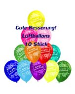 Motiv-Luftballons gute Besserung, bunt, 10 Stueck