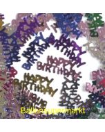Happy Birthday Geburtstags-Konfetti, Tischdekoration und Streudekoration zum Geburtstag