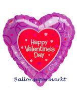 Happy Valentines Day Luftballon mit Herzchen zum Valentinstag