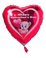 Happy Valentines Day, Luftballon mit Ballongas-Helium zum Valentinstag