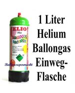 Helium Ballongas Einwegflasche 1 Liter