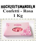 Hochzeitsmandeln Confetti, Rosa