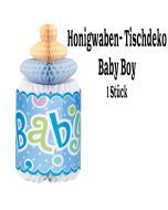 Baby Boy Centerpiece, Honeycomb, Tischdekoration zu Babyparty, Geburt und Taufe, Junge