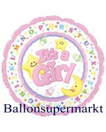 It´s a Girl Jumbo-Luftballon aus Folie inklusive Helium