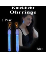 Knicklicht Mini Ohrringe, blau