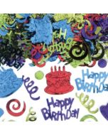 Happy Birthday Geburtstags-Konfetti, Tischdekoration zum Geburtstag, 70 Gramm