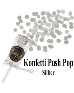 Konfetti Push Pop, silber