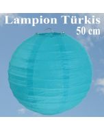 XL Lampion Türkis, 50 cm