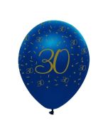 Luftballons Blau zum 30. Geburtstag