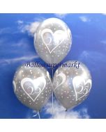 Luftballon Zahl 25  zur Silbernen Hochzeit