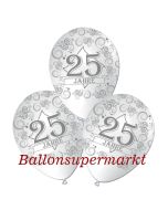 Luftballon 25 Jahre zur Silbernen Hochzeit