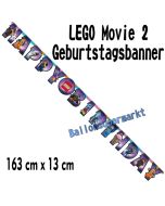 Kindergeburtstagsbanner LEGO Movie 2