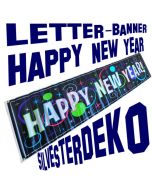 Silvester Dekoration Letterbanner Happy New Year