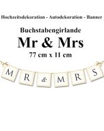 Letterbanner Mr & Mrs