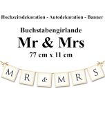 Letterbanner Mr & Mrs