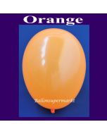 Luftballons 14-18 cm, kleine Rundballons aus Latex, Orange, 25 Stück