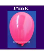 Luftballons 14-18 cm, kleine Rundballons aus Latex, Pink, 100 Stück