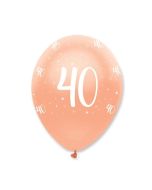 Luftballons Rosegold zum 40. Geburtstag