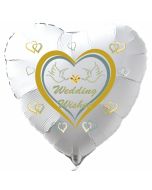 Luftballon Hochzeit, Wedding Wishes, Herz