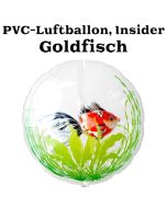 PVC-Folien-Luftballon, Goldfisch, rot, Insider Ballon, inklusive Helium-Ballongas