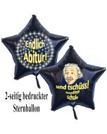 Endlich Abitur! Und tschüss, Goodbye Schule Schwarzer Sternluftballon aus Folie